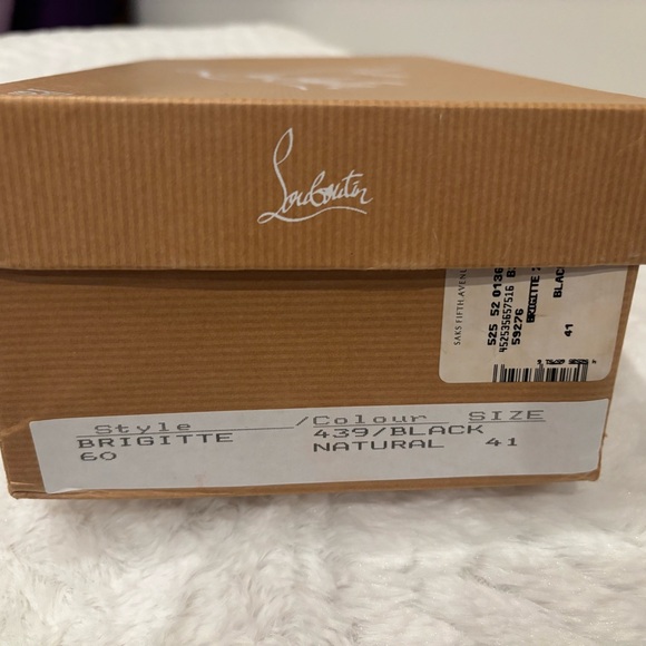 Christian Louboutin Black and Tan Espadrille Wedges - Picture 2 of 12